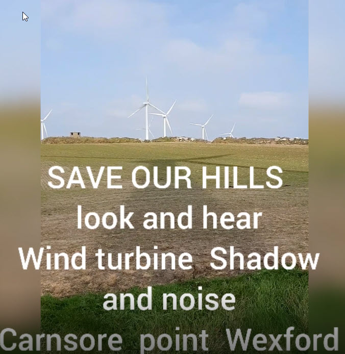 This is what a wind farm is like on your door step.